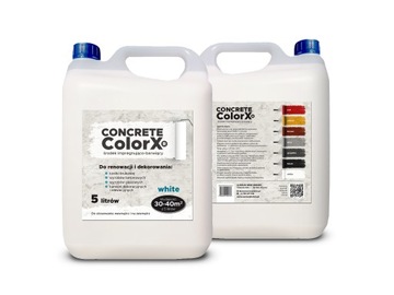 IMPREGNAT BARWIĄCY FARBA do kostki brukowej BIAŁY CONCRETE COLORX