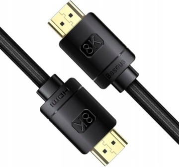 Kabel HDMI 2.1 8K 60 Hz eARC QMS Dynamic HDR VRR ALLM 3m czarny