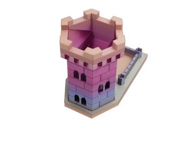 Шестиугольная башня из кубиков - Радужная конфета Dice Tower