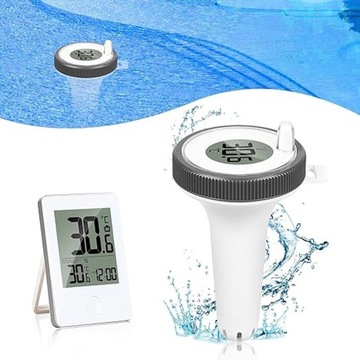 TERMOMETR BASENOWY PŁYWAJĄCY MIERNIK TEMPERATURY DO AKWARIU WODOODP IP67