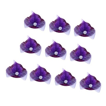10 pieces Elegant Classic Doll Round with Purple