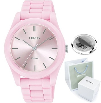 Zegarek damski Lorus różowy - SPORT WR10bar + BOX