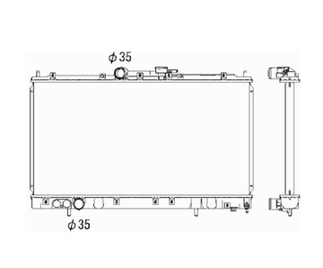 CHLADIČ MITSUBISHI GALANT 04.97- MR281667