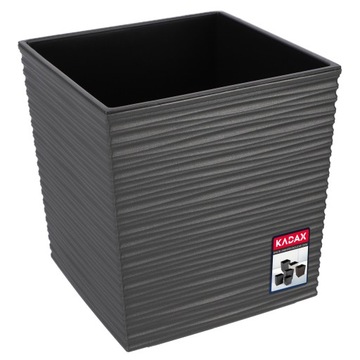 DONICZKA OSŁONKA NA KWIATY Z WKŁADEM GRAFIT 25 cm