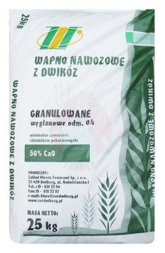Wapno nawozowe granulowane 25 kg odmiana 04 z Dwikóz