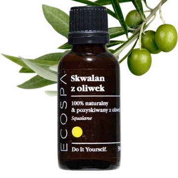NATURALNY SKWALAN ROŚLINNY 100% Z OLIWEK SERUM NAWILŻAJĄCE 30 ML ECOSPA
