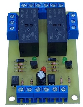 Moduł 2x przekaźnik 12V 2x NO NC, 5A 6x PIN OPTYKA