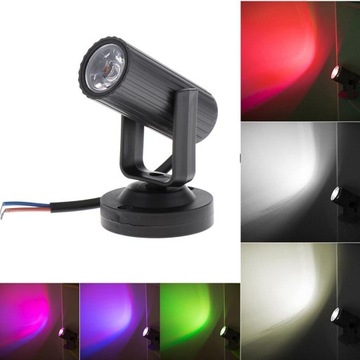 Движущаяся светодиодная голова RGB DJ для концертной вечеринки в черном цвете