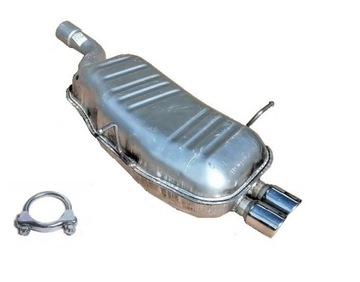 BMW 3 E46 320 323 328 2.0 2.5 2.8 TŁUMIK + OBEJMA