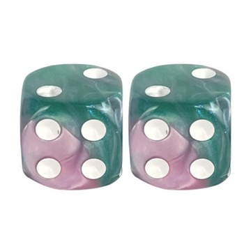 ZESTAW 2 KOSTEK K6 RPG ZOMBIE PIGMAN KOŚĆ SZEŚCIOŚCIENNA 1,6 CM