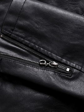 Стильная мужская кожаная байкерская куртка Ramones