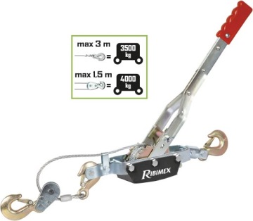 РУЧНАЯ ТРОСОВАЯ ЛЕБЕДКА 2Т ВЕРЕВКА 250см 2000 кг КРЮК