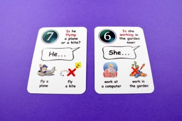 Веселый карточный английский. Настоящее длительное