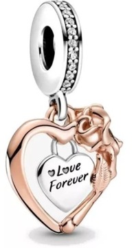 MD charms love forever miłość na zawsze serce S925
