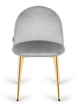 Стул с бархатной обивкой, серый стул Lugano Glamour Karo с мягкой вышивкой