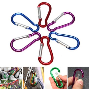 КАРАБИН 60 ММ БРЕЛОК С ПРЯЖКОЙ И КРЮКОМ КАРАБИНА