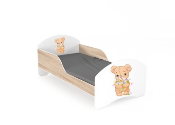 Детская кровать LEO2 160х80 белый-сонома