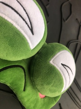 МАСКА ДЛЯ СПЯЩЕГО ПУЗЫРЯ РАССЛАБЛЯЮЩАЯ лягушка ОЛДМАН ЛЯГУШКА НА ПЛЮШЕ Резинка