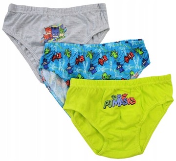 SLIPY MAJTKI chłopięce 3-PACK PJMASKS PIDŻAMERSI 122/128 R599Ł