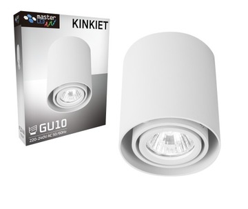 Oprawa Natynkowa GU10 Halogenowa Tuba LED sufitowa