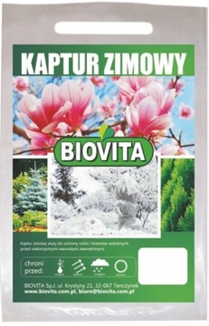Trójkatny KAPTUR zimowy wiązany z nadrukiem 80/120