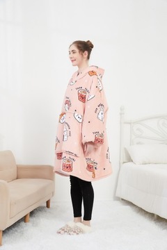 Koc bluza kocobluza Hastiget Oversize Pink Sushi