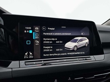 Volkswagen Golf VIII Variant 2.0 TDI 150KM 2022 Volkswagen Golf Variant Style, Reflektory LED, Hak, Ambiente, ACC 2.0 150KM, zdjęcie 32