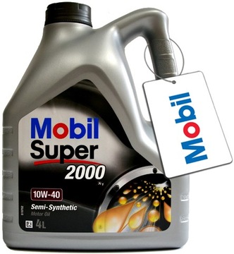MOBIL SUPER 2000 X1 10W40 10W-40 4L + GRATIS