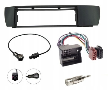 BMW X3 E83 04-10 RAMKA RADIA 1DIN ISO 40PIN ANTENA