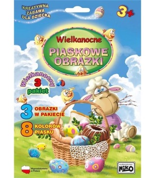 Piaskowe obrazki: kolorowanka malowanka piaskowa