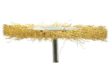 SZCZOTKA DRUCIANA TARCZOWA WIERTARKA MOSIĄDZOWANA 100 mm MOSIĄDZ TRZPIEŃ