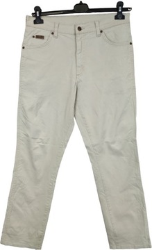 Wrangler SPODNIE CASUAL Męskie Jasne rozm W34 L34