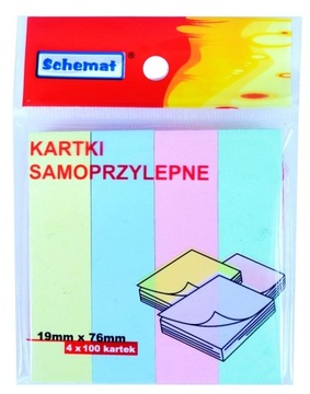 Zakładki indeksujące 19x76mm 100szt
