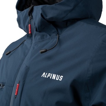 KURTKA ZIMOWA MĘSKA Z KAPTURE SOFTSHELL ALPINUS WODOODPORNA CAUSSES XXL