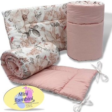 OCHRANIACZ DO ŁÓŻECZKA GRUBY CAŁE ŁÓŻECZKO DWUSTRONNY 360x30cm Z WIĄZANIEM