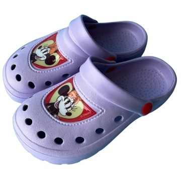 ТАПОЧКИ ИЗ ПЕНЫ CROKES МИННИ МАУС DISNEY ПЛЯЖНЫЕ ТАПОЧКИ ДЛЯ БАССЕЙНА ДЛЯ ДЕВОЧЕК 26/27