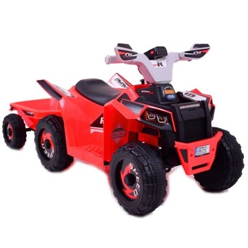 QUAD NA AKUMULATOR ATV ROAD Z PRZYCZEPĄ I MEGAFONEM XMX630T