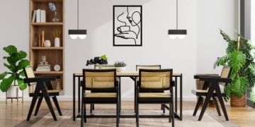 Красивая Ажурная Настенная Картина Женщина Кофе 3D Панно