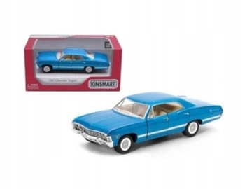 Kinsmart 1967 Chevrolet Impala niebieski w pudełku