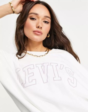 LEVI'S BLUZA DAMSKA BIAŁA KLASYCZNA LOGO M 1XMM