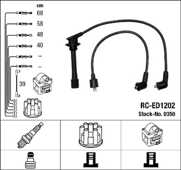 PŘÍVODY KABEL ZAPALOVACÍ DO DAIHATSU FEROZA 1.6