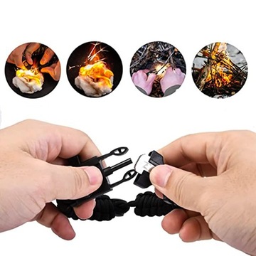 БРАСЛЕТ ВЫЖИВАНИЯ 5 В 1 ЛЕНТА КОМПАС КРЕМНЕВАЯ ВЕРЕВКА ВЕРЕВКА-ЛЕЗВИЕ ПАРАКОРД