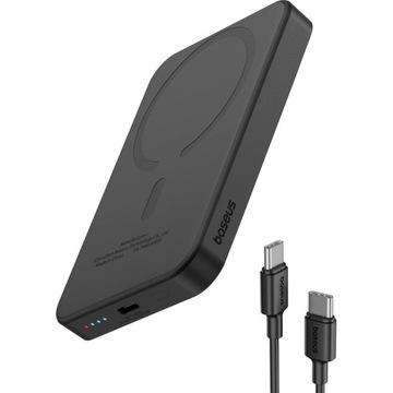 Powerbank indukcyjny z kablem USB-C Baseus do MagSafe Qi QC PD 5000mAh 20W