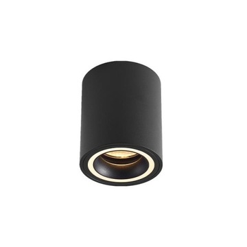 Oprawa Natynkowa GU10 Halogenowa Tuba LED Lampa sufitowa Spot Czarna