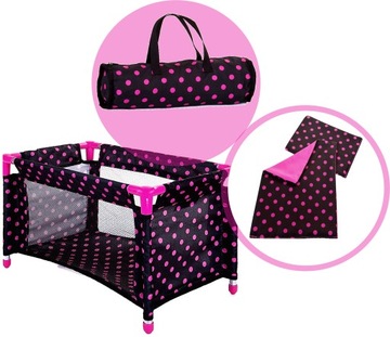 Коляска для куклы 3-в-1 SET XXL, кроватка и стульчик