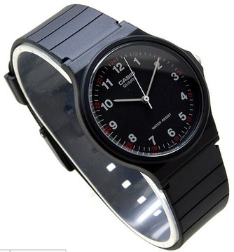 CZYTELNY ZEGAREK CZARNY UNISEX CASIO MQ-24-1BLLEG LEKKI CYFRY ARABSKIE +BOX
