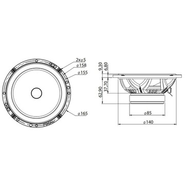 Focal Access 165AS Głośniki samochodowe System 16,5cm / 165mm zwrotnice
