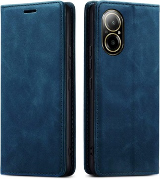 МАГНИТНЫЙ КОЖАНЫЙ ЧЕХОЛ ДЛЯ REALME C67 + СТЕКЛО