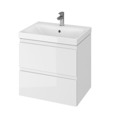 SZAFKA Z UMYWALKĄ 60 CM BIAŁA CERSANIT ECOBOX