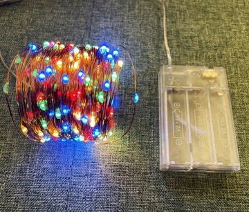 Рождественские декоративные разноцветные светодиодные гирлянды, 10 шт.